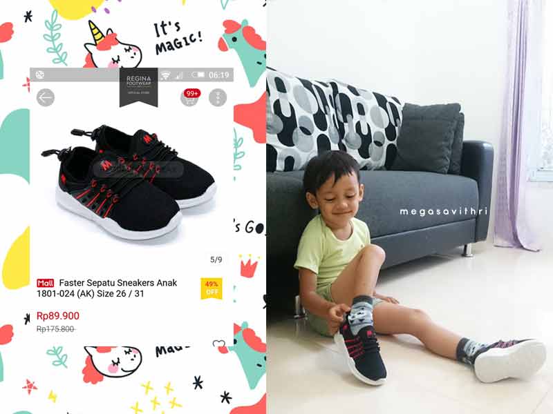 Tips Beli Sepatu Anak Online